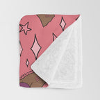 Scorpio Passionfruit Print Throw Blanket Gallery Image 3
