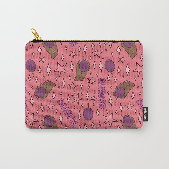 Scorpio Passionfruit Print Carry All Pouch Gallery Image 1