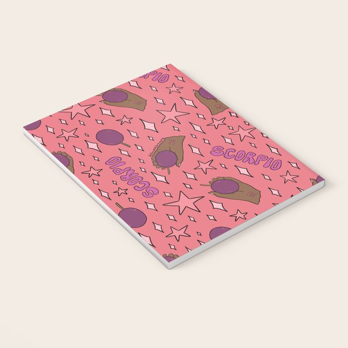 Scorpio Passionfruit Print Notebook Gallery Image 3