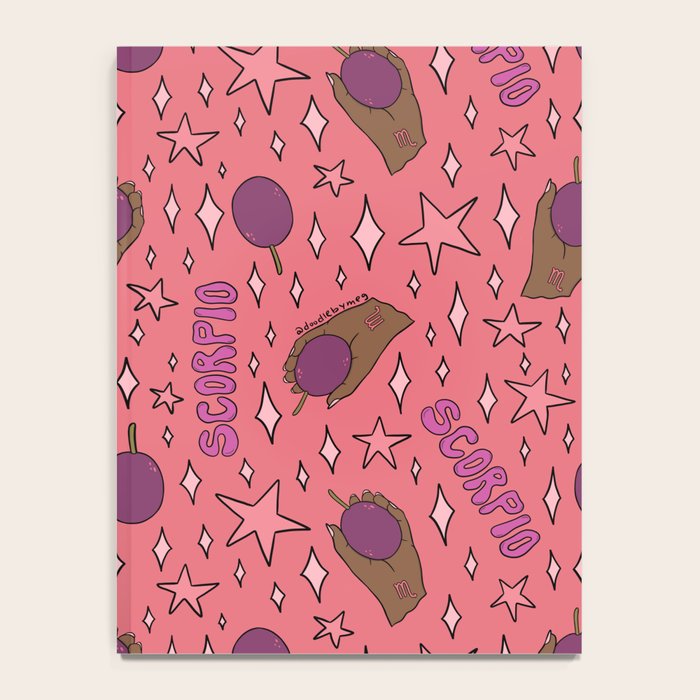 Scorpio Passionfruit Print Notebook Gallery Image 4