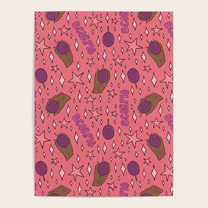 Scorpio Passionfruit Print Poster Gallery Image 4