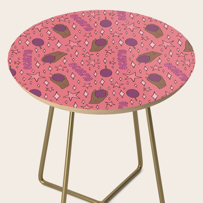 Scorpio Passionfruit Print Side Table Gallery Image 2