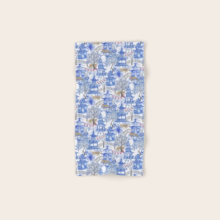 Party Leopards in the Pagoda Forest Bath Towel Gallery Image 1
