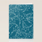 Little Blue Macaws Stationery Card Gallery Image 2