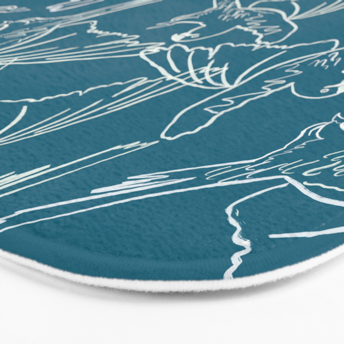 Little Blue Macaws Bath Mat Gallery Image 3
