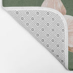 White Orchid Floral Art 4  Bath Mat Gallery Image 2