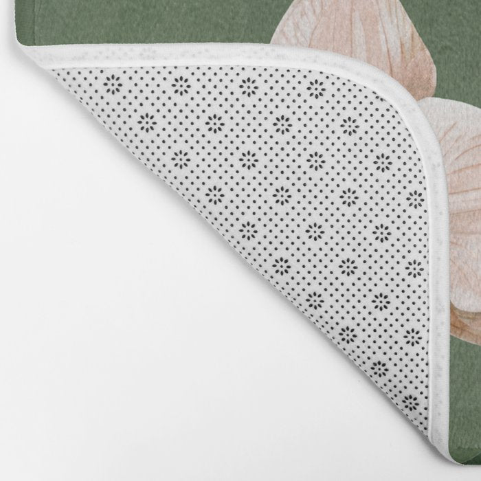 White Orchid Floral Art 4  Bath Mat Gallery Image 2