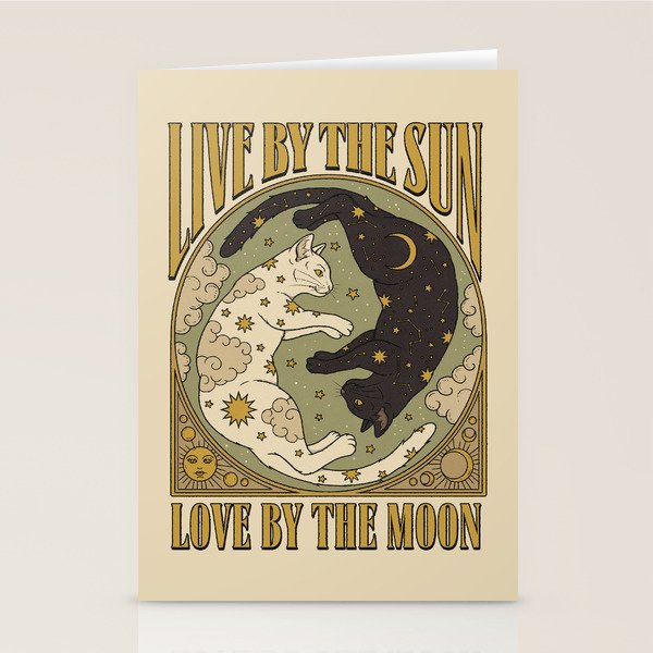 Sun and Moon Stationery Card Gallery Image 2