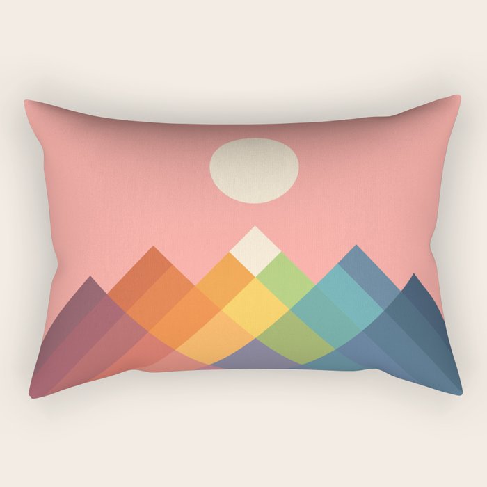 Rainbow Peak Rectangular Pillow Gallery Image 1