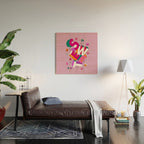 SWEET - colorful typography on pink Wood Wall Art Gallery Image 2