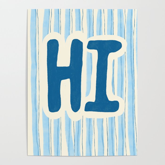 Azul Stripes Poster Gallery Image 1