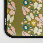 Floral Stripe - Olive  Laptop Sleeve Gallery Image 3