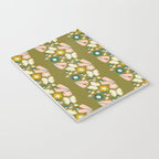 Floral Stripe - Olive  Notebook Gallery Image 3