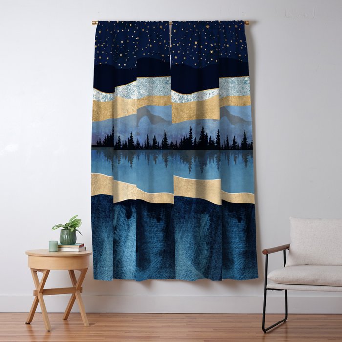 Midnight Lake Window Curtain Gallery Image 5