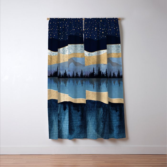 Midnight Lake Window Curtain Gallery Image 3