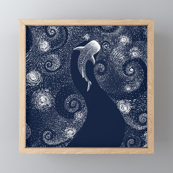 Star eater in Van Gogh style Mini Art Print Gallery Image 1