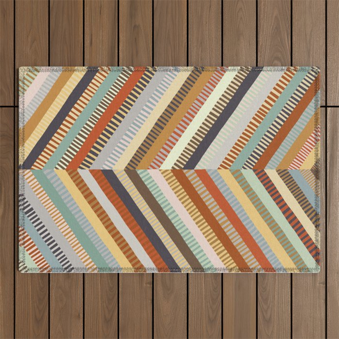 Fall Grandmother's Quilt II Outdoor Rug Gallery Image 1