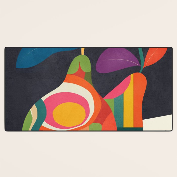 Abstract fruit shapes 02 Desk Mat Gallery Image 3