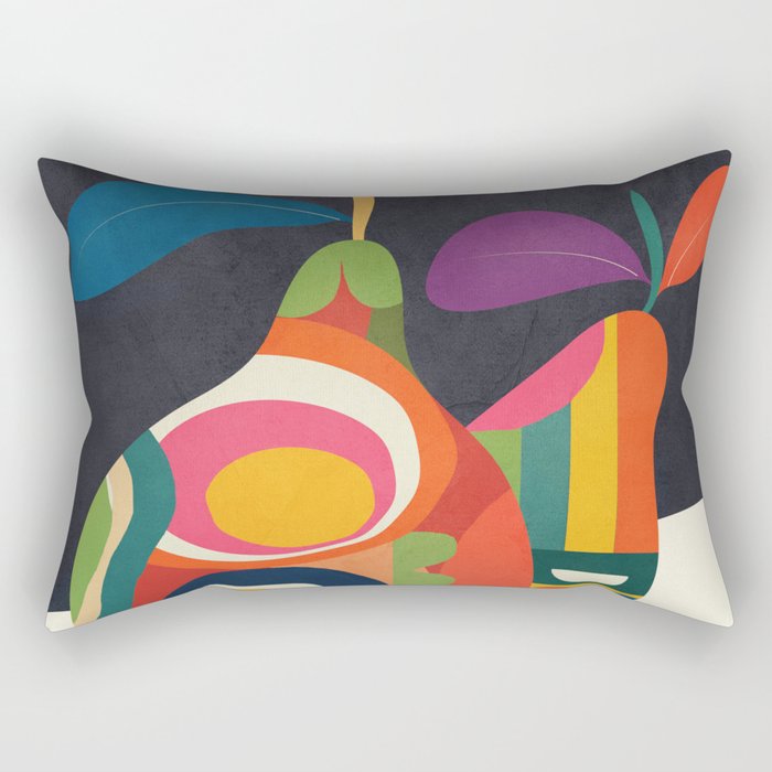 Abstract fruit shapes 02 Rectangular Pillow Gallery Image 1