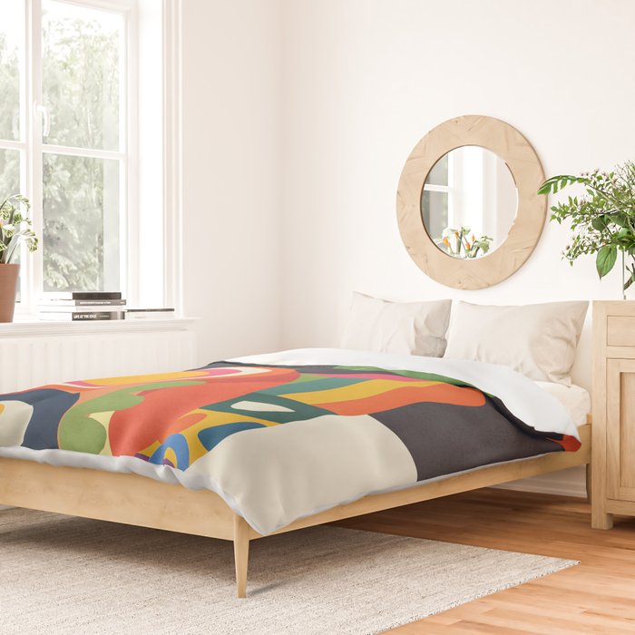 Abstract fruit shapes 02 Duvet Cover Gallery Image 2
