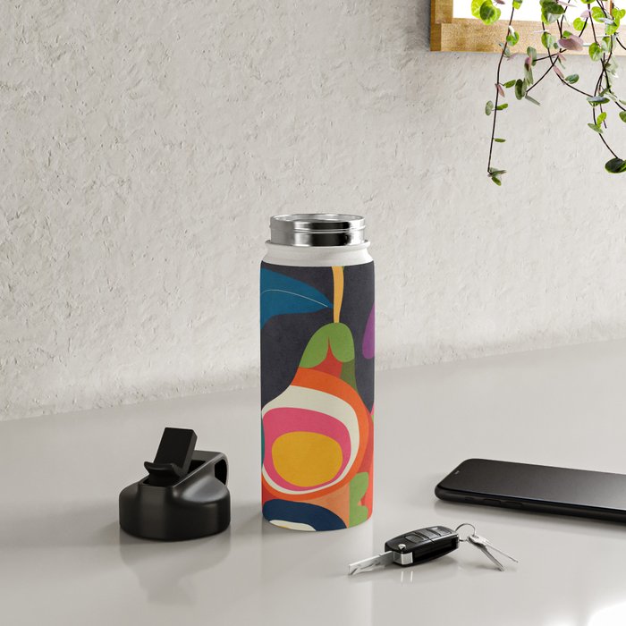 Abstract fruit shapes 02 Water Bottle Gallery Image 4