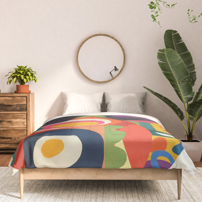 Abstract fruit shapes 02 Comforter Gallery Image 3
