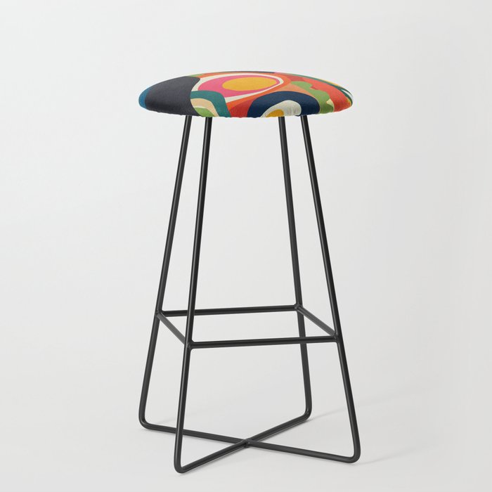 Abstract fruit shapes 02 Stool Gallery Image 1