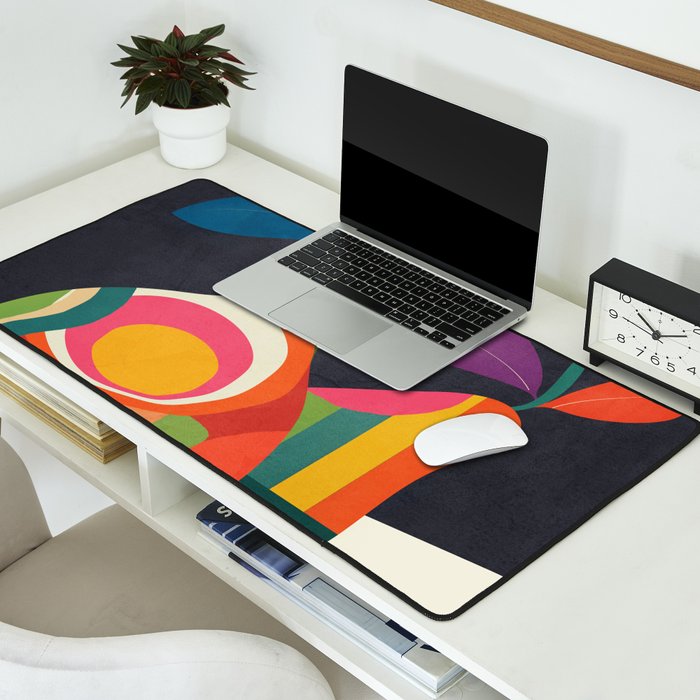 Abstract fruit shapes 02 Desk Mat Gallery Image 2