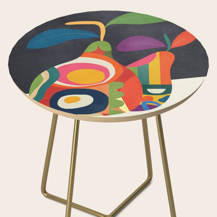 Abstract fruit shapes 02 Side Table Gallery Image 2