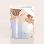 Woman Sitting by the Window Art Print - Sabina Fenn Illustration - Feminine Gouache Tropical Portrai Coffee Mug Gallery Image 4