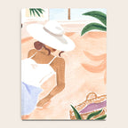 Woman Sitting by the Window Art Print - Sabina Fenn Illustration - Feminine Gouache Tropical Portrai Notebook Gallery Image 4