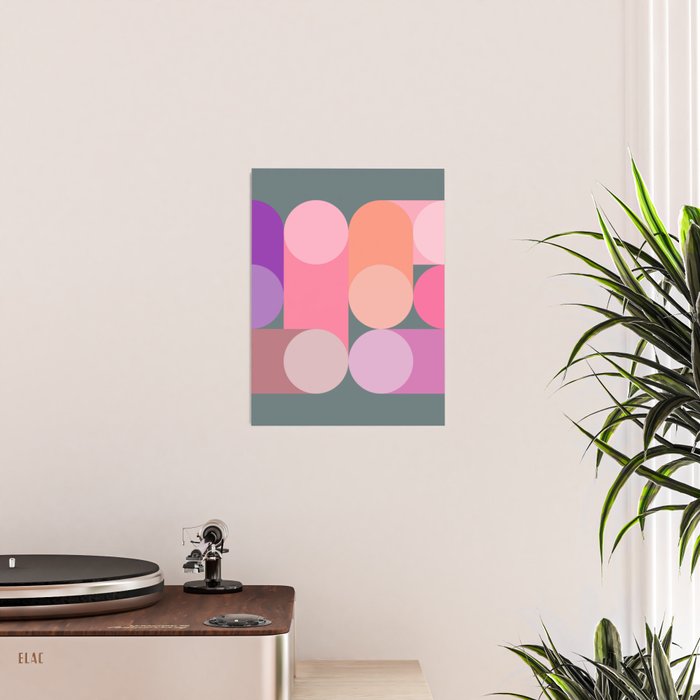 Modern Geometric 87B Poster Gallery Image 2