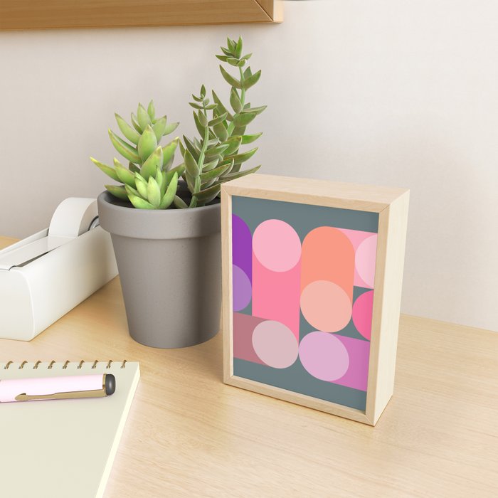 Modern Geometric 87B Mini Art Print Gallery Image 2