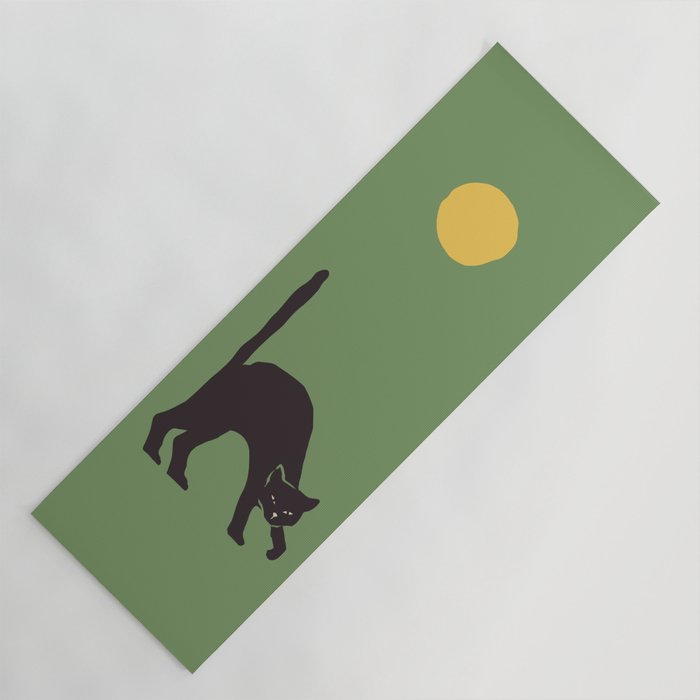 Angry Cat Yoga Mat Gallery Image 1