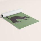 Angry Cat Yoga Mat Gallery Image 2