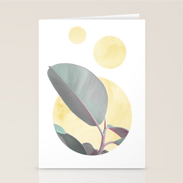 Ficus circles Stationery Card Gallery Image 2