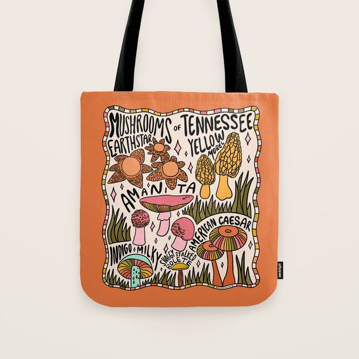 Mushrooms of Tennessee Tote Bag Gallery Image 1
