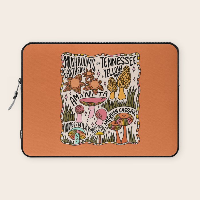 Mushrooms of Tennessee Laptop Sleeve Gallery Image 1