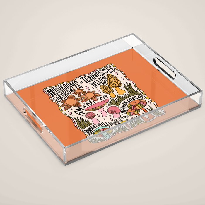 Mushrooms of Tennessee Acrylic Tray Gallery Image 1