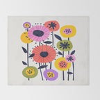 Paris: Botanica Edition | Flower Market Throw Blanket Gallery Image 2