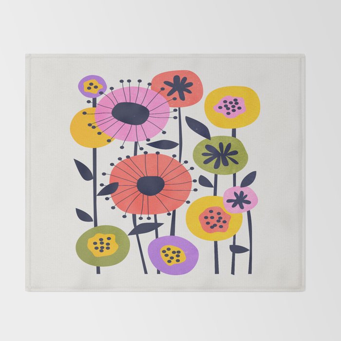 Paris: Botanica Edition | Flower Market Throw Blanket Gallery Image 2