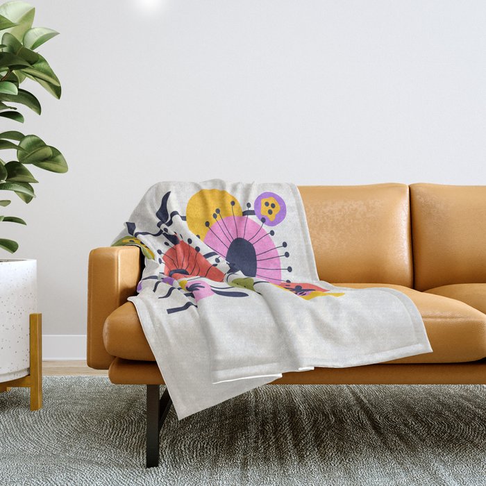 Paris: Botanica Edition | Flower Market Throw Blanket Gallery Image 1