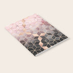 Pink And Grey Gradient Cubes Notebook Gallery Image 2