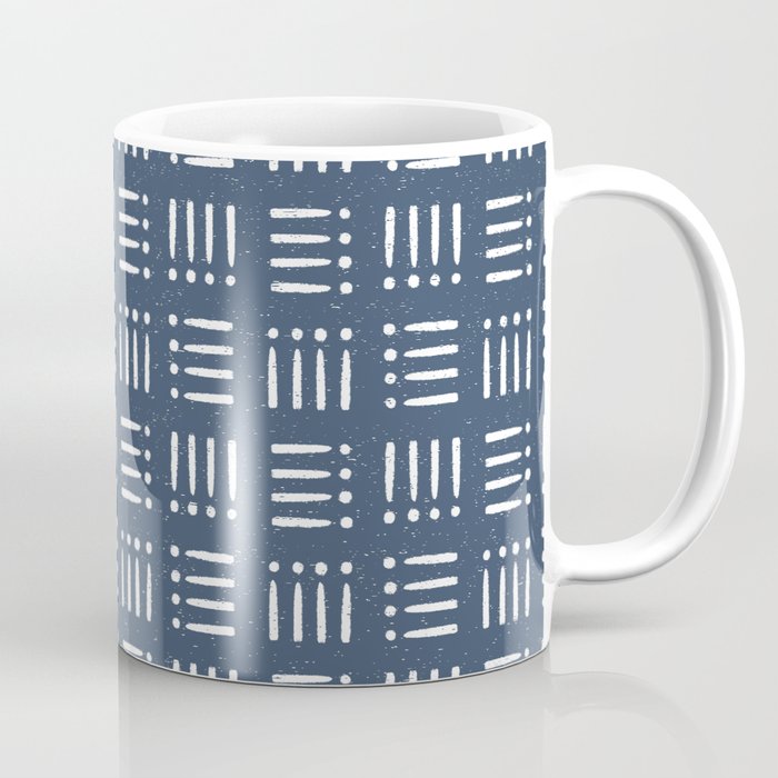 Mudcloth | Classic Blue Coffee Mug Gallery Image 1