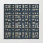 Mudcloth | Classic Blue Wood Wall Art Gallery Image 1