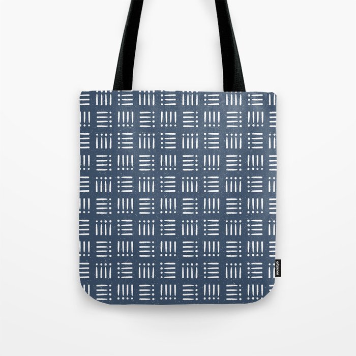 Mudcloth | Classic Blue Tote Bag Gallery Image 1