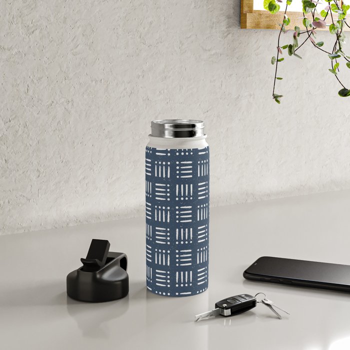 Mudcloth | Classic Blue Water Bottle Gallery Image 5