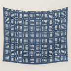 Mudcloth | Classic Blue Wall Tapestry Gallery Image 4