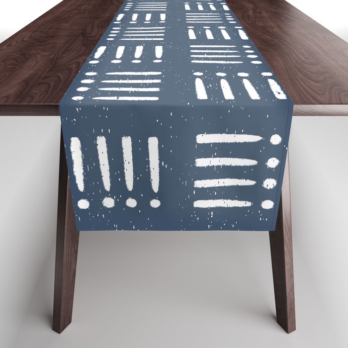 Mudcloth | Classic Blue Table Runner Gallery Image 1