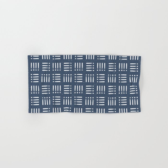 Mudcloth | Classic Blue Hand & Bath Towel Gallery Image 1